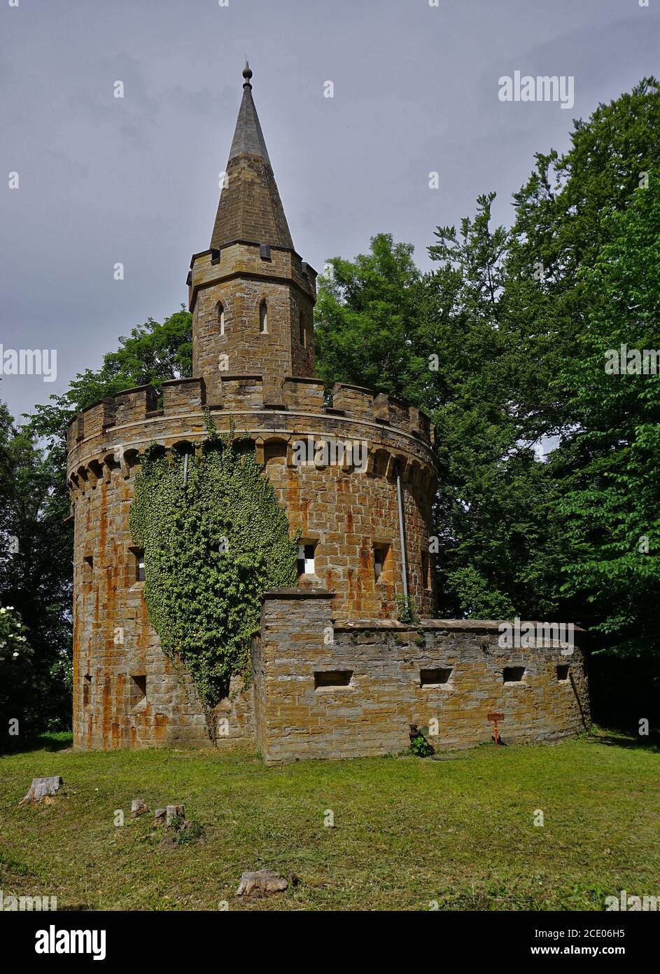 Fortezza vicino al castello Hohenzollern, Germania Foto Stock