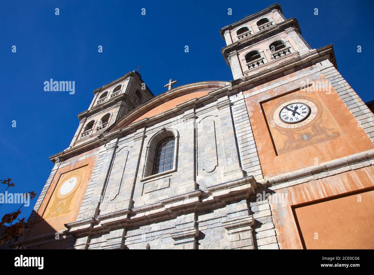 Briancon Vecchia Chiesa di Briancon, Hautes-Alpes, Francia Foto Stock