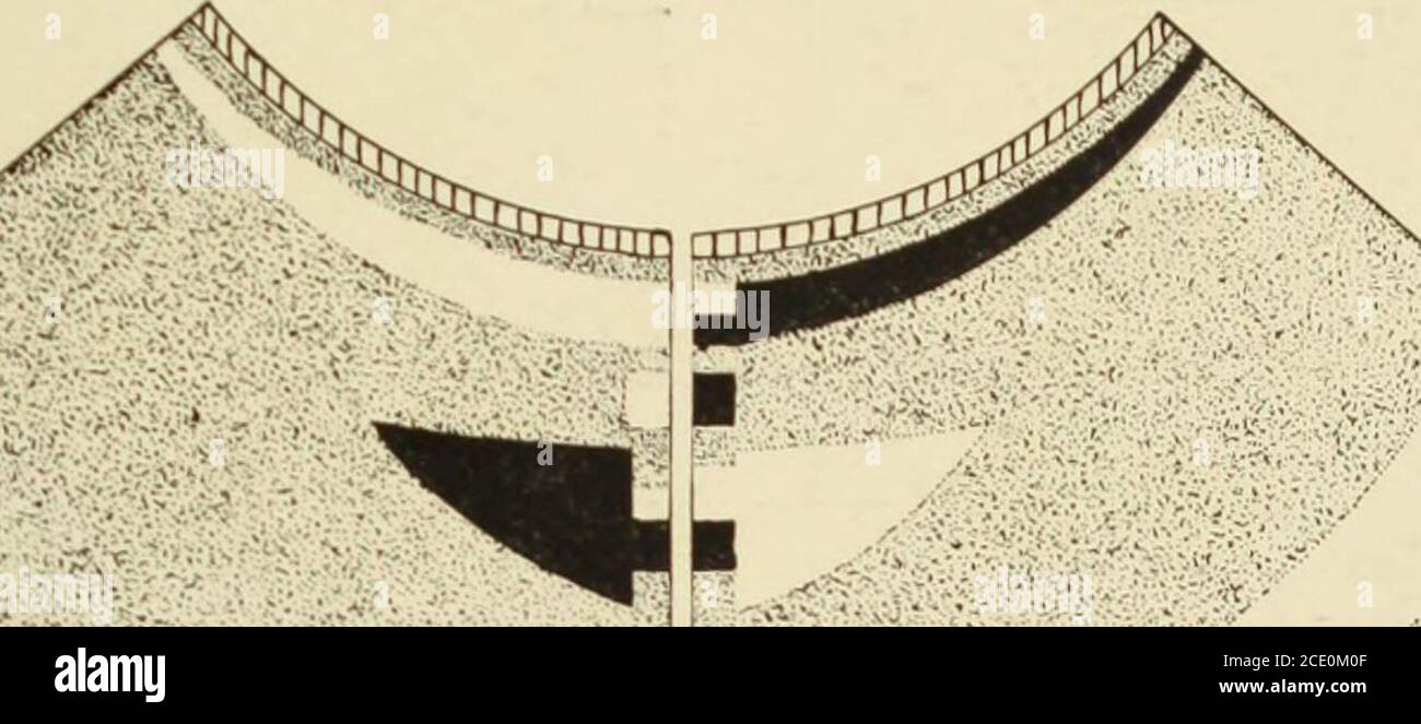 . Memorie del Museo Vescovile di Bernice Pauahi . scelto la regolazione frontale del cosiddetto capo Kapio-lani, mostrato in Fig. 46, per mostrare la completa corrispondenza dei lati opposti, in cui i disegni dei bordi anteriori formano un insieme completo e soddisfano le esigenze di armonia (Fig. 51); la linea di divisione è quasi obliterata e la parte anteriore e posteriore di questo capiteseem è ugualmente completa. Ora nel capo di Kekaulike, Fig. 45, il disegno non è BAL NOTE SULLA TECNICA. 57 ballato in mezzo alla schiena e non c'è alcuna aspettativa che dovrebbe essere così in avanti.lasciate che i due disegni mostrano i risultati; Foto Stock