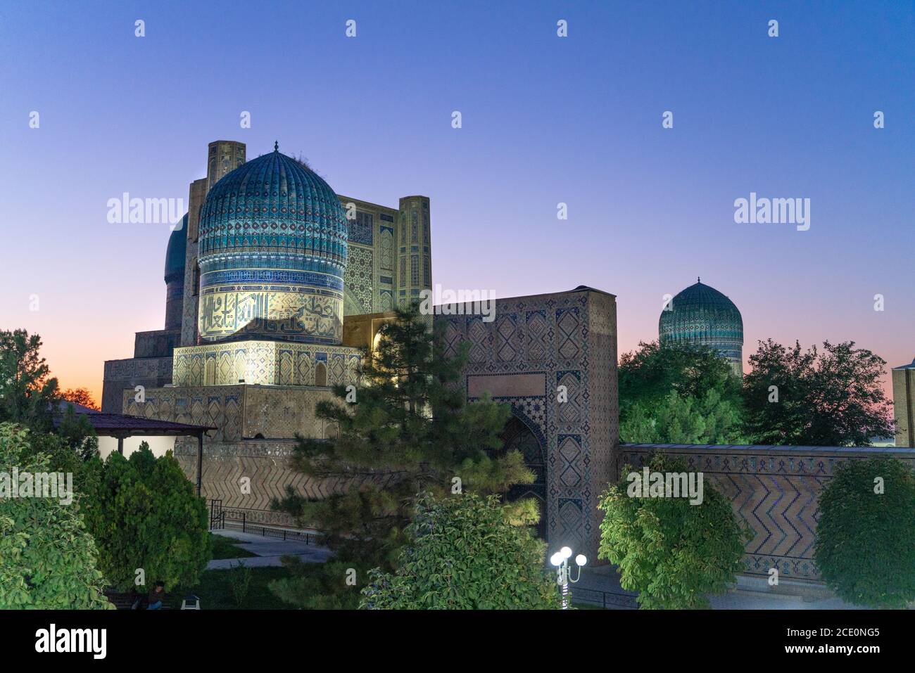 Il complesso memoriale Shohizinda mausoleo a Bukhara, Uzbekistan Foto Stock