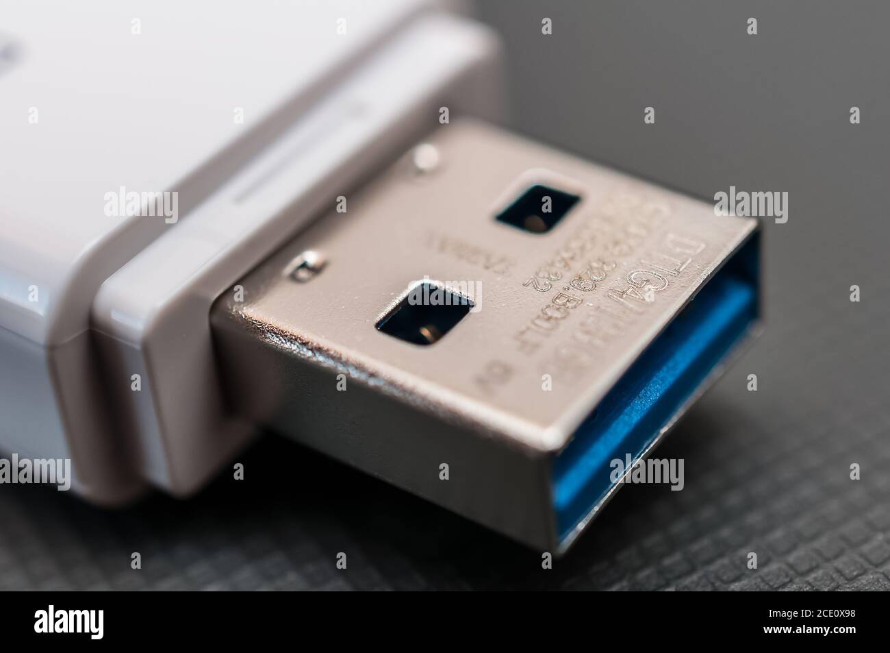 notebook e memory stick Foto Stock
