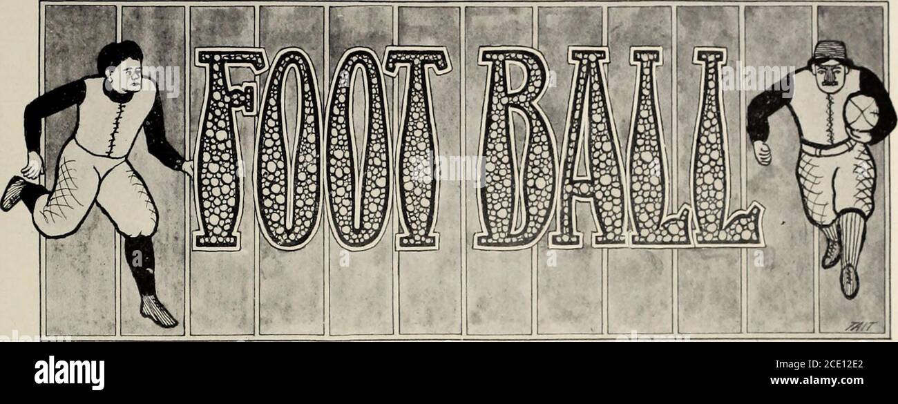 . ... Detriti . jamison, allenatore. Anderson. galloway. webber. robertson, campione. Spades. Raub. HERBOLD. JOHNSON. SALA. ESTERLINE, GESTIRE QUINN. BYERS. SEARS, R. L., CAPITANO. McCoy. SEARS, E. SMITH. SQUADRA DI CALCIO, 1898,. LA SQUADRA DI PURDUE FOOT BALL. 1898. .J. Walter Esterlink, 97, Manager. Alfa P. Jamison, 95, Conch. Robert L. Sears, 98, capitano. Estremità sinistra .Left TackleLeft GuardCenterRight GuardRight Tackle L. F. Johnston, 99 F. D. Herbold, 99 . DuShane, 02 W. M. Benson, 99 R. 1. Webber, 99 E. (. Robertson, 0J Full-Back . Estremità destra Ealf-BackLeft Ealf-BackRight Half-BackRighl Half-BackQuarter-Back Foto Stock