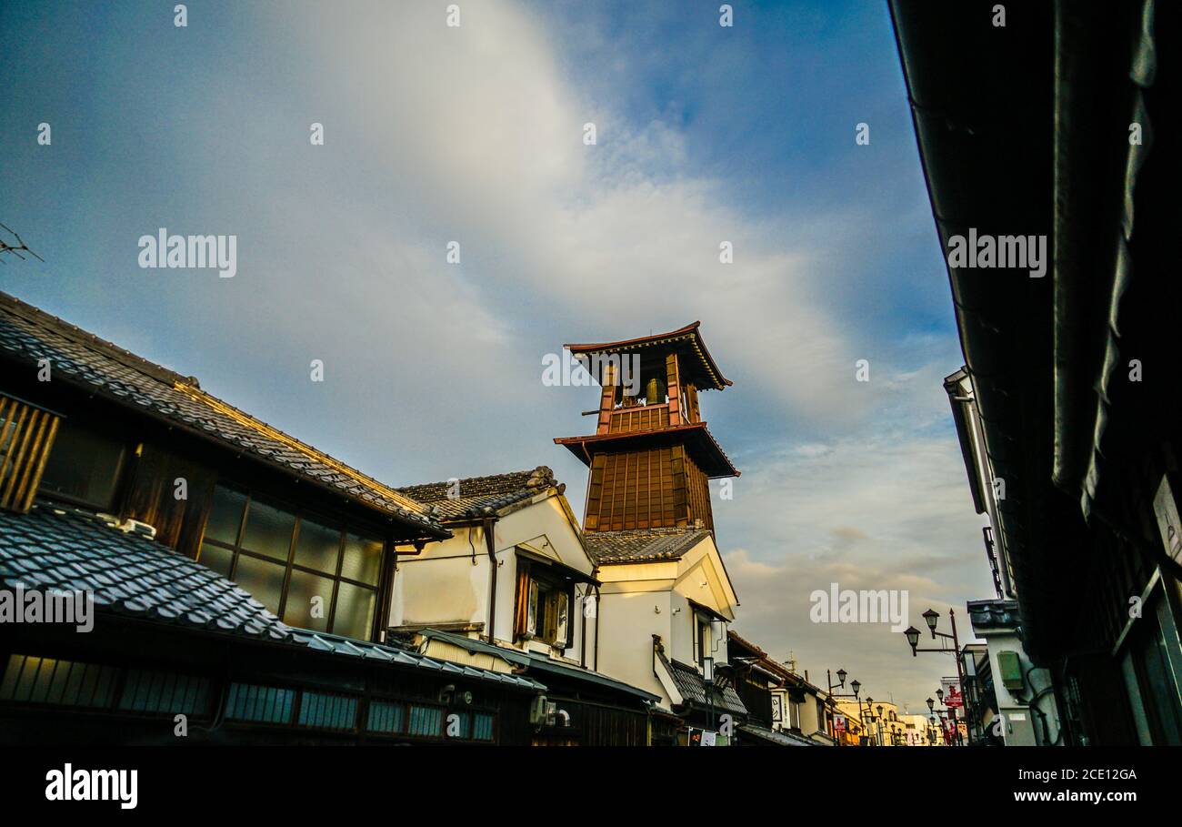 Campana al tempo di Kawagoe e piccolo Edo Foto Stock