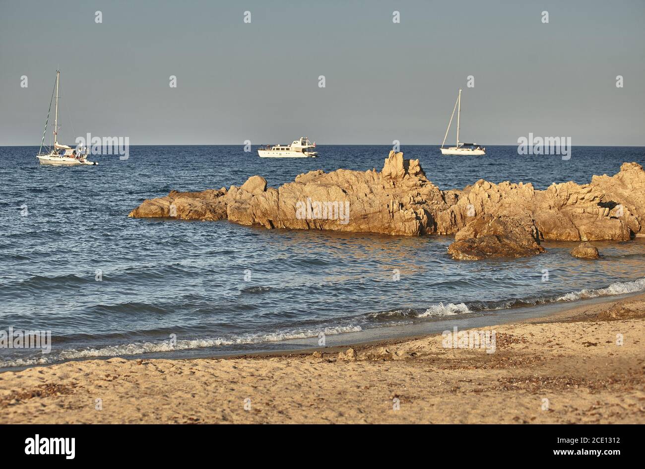 Navigate sul Mediterraneo. Foto Stock