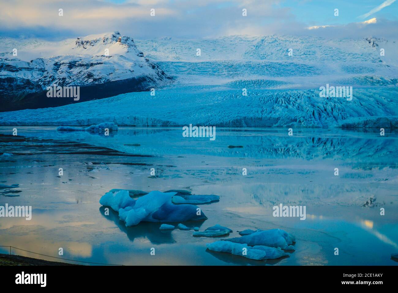 Islanda Fjallsárlón lago glaciale Foto Stock