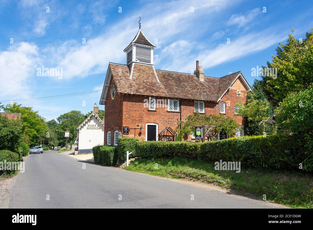 Old Warden Guest House, The Clock House, The Village, Old Warden, Bedfordshire, Inghilterra, Regno Unito Foto Stock