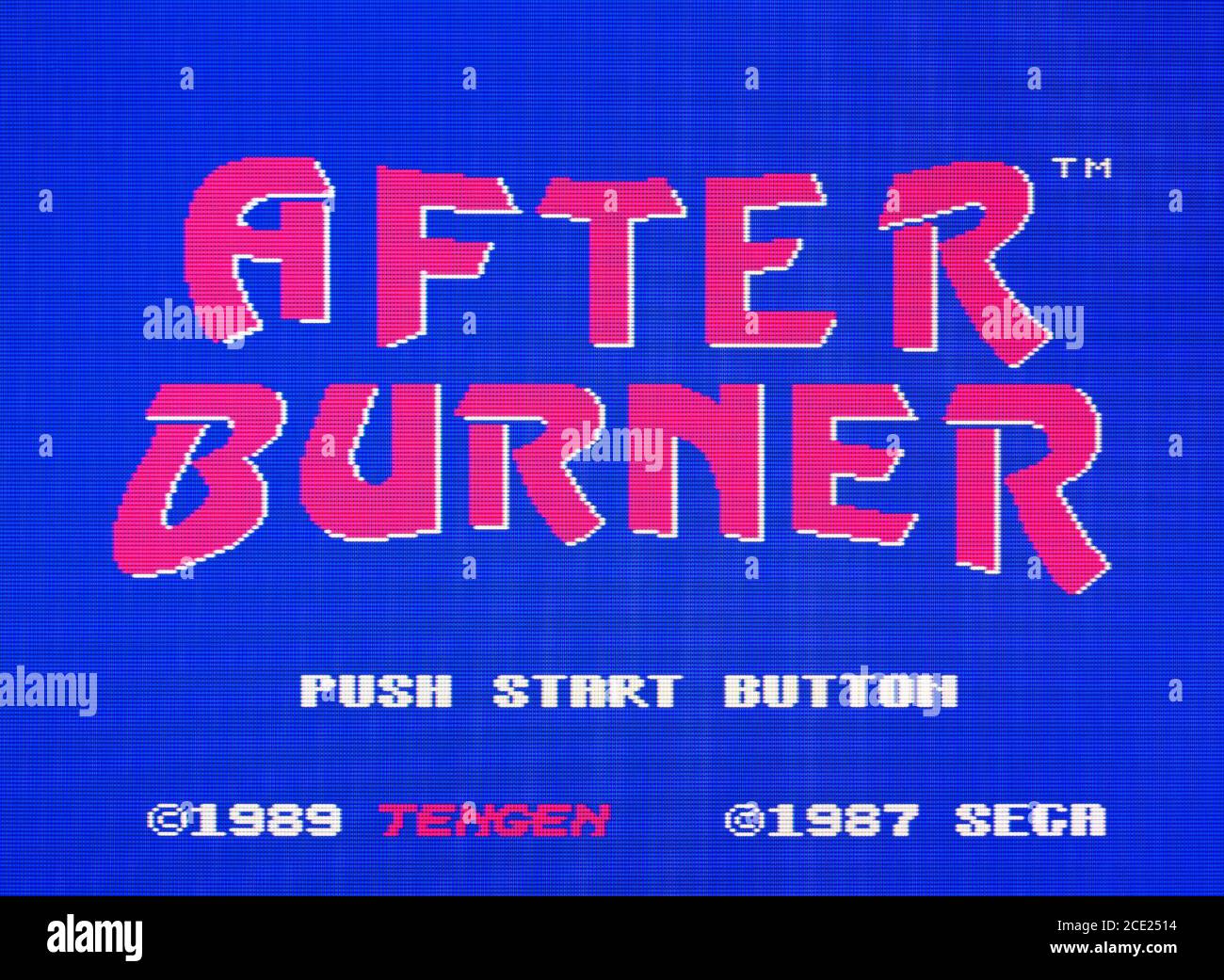 After Burner - Nintendo Entertainment System - NES Videogame - Solo per uso editoriale Foto Stock