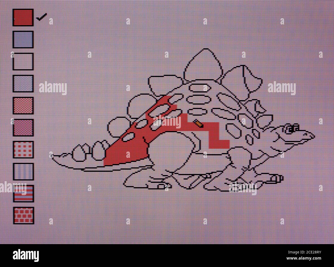 Color a Dinosaur - Nintendo Entertainment System - NES Videogame - solo per uso editoriale Foto Stock