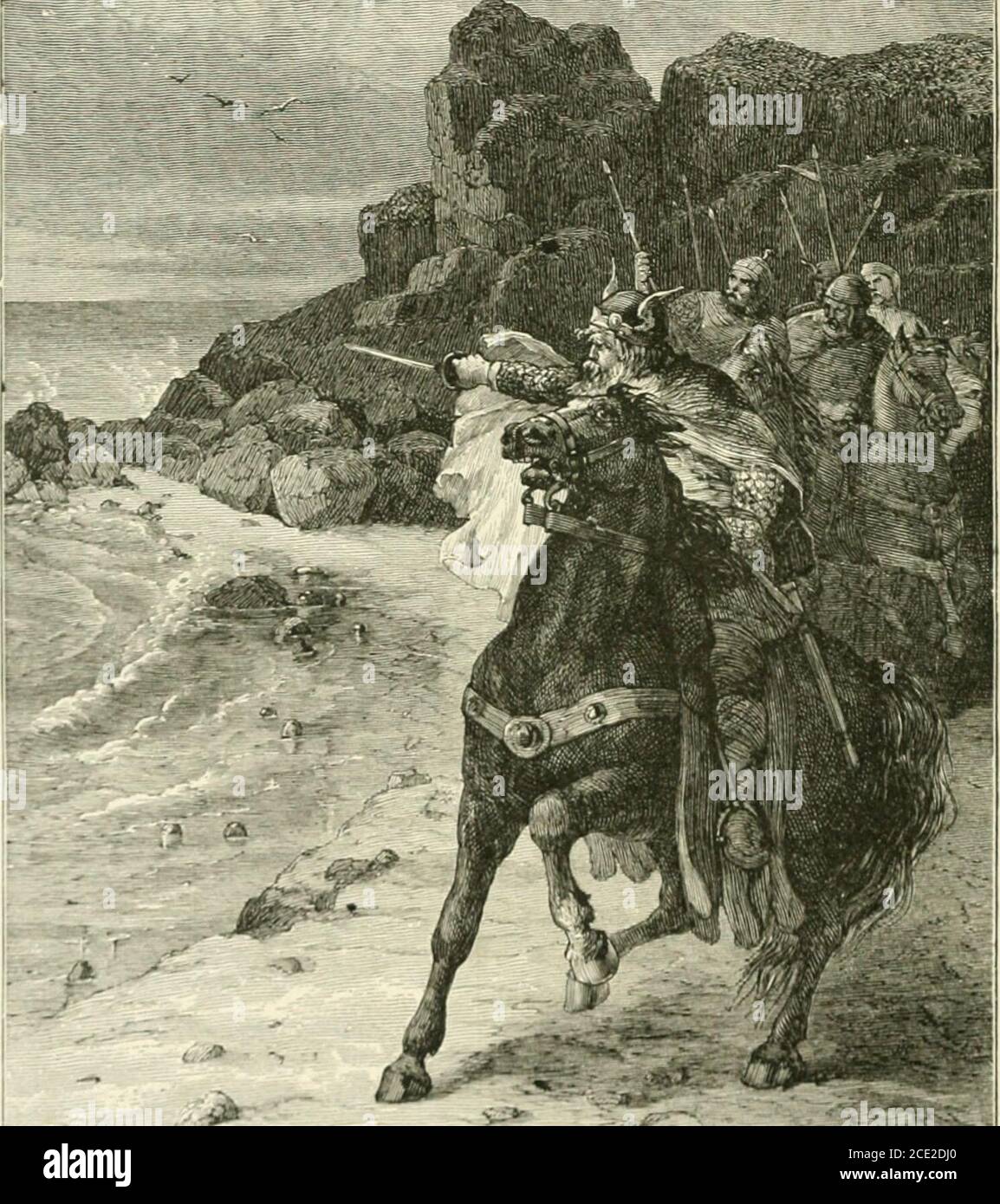 . Perle perfette di poesia e prosa; i tesori letterari più unici, toccanti, stimolanti e belli. . E con la mia parola ! L'uccello bonny in pericolo non sarà tarry; così anche se le onde stanno infuriando whitSi Ill fila si oer il traghetto. Da questo la tempesta crebbe forte apace; l'acqua-wraith stava gridando; e nella scrofa del cielo ogni faccia è diventato scuro mentre stavano parlando. 552 L'ETERNO, FIGLIA DI ULLINS. Ma come più selvaggio ha fatto esplodere il vento, e come la notte è cresciuta sognare, A-giù gli uomini armati di glen rode, il loro calpestare suonava più vicino. La barca ha lasciato una terra tempestosa, UN mare tempestoso davanti a lei, quando, OH, anche io st Foto Stock