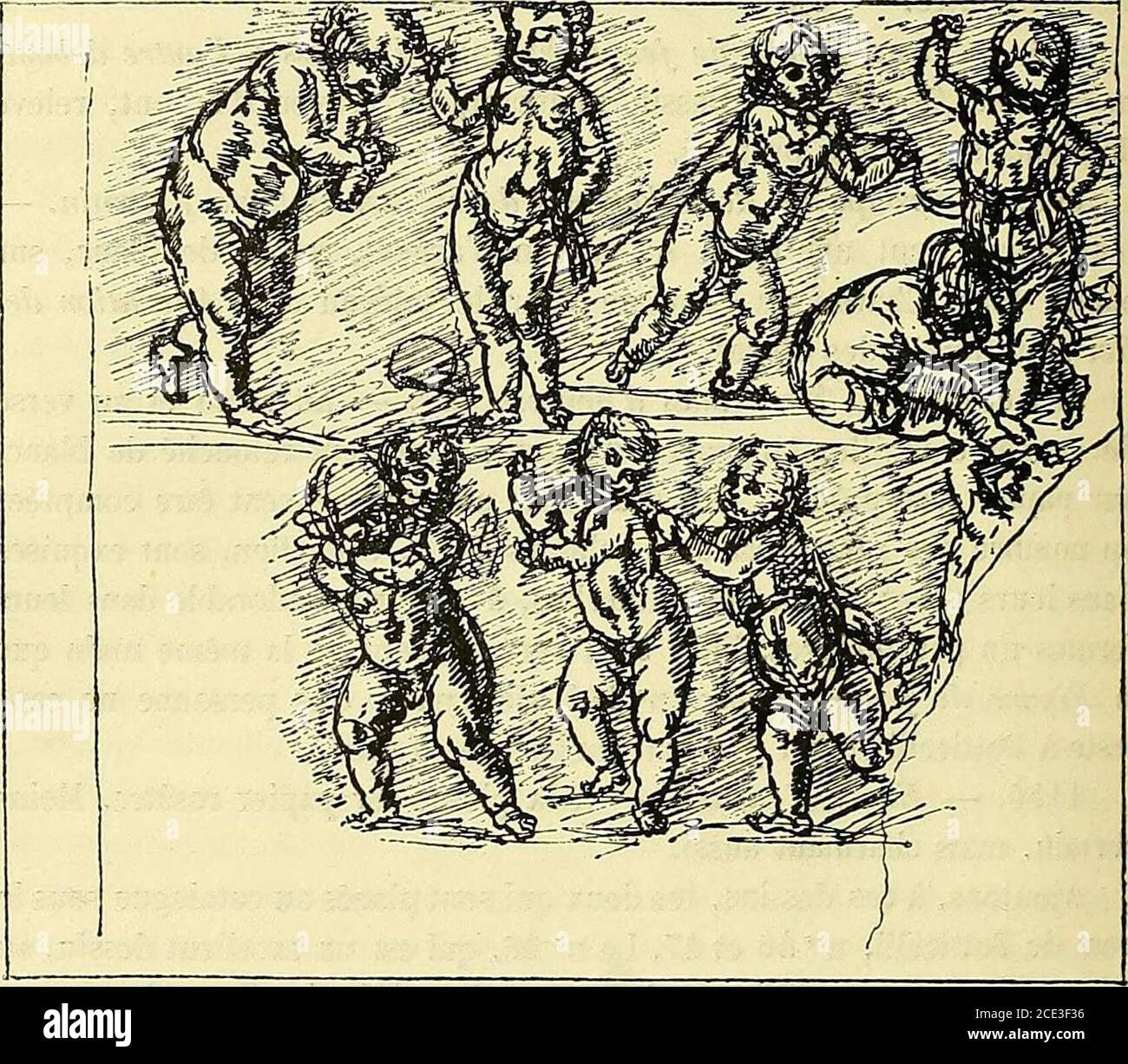 . Gazette des beaux-Arts . 405, ils sontincontestablement faux ou postérieurs, et dailleurs sans intérêt. Trois dessins peuvent être attribués avec quelque vrablemblance à lamain si délicate dAntonio Pollajuolo, peintre, sculpteur et orfèvre très-habile, comme le Verrocchio, le Francia, Botticelli, Ghiberti, Ghirlandajoet tant dautres maîtres italiens du xv^ siècle. 395. - étude de jambes. A la pointe dargent, relevée de blancsur papier rose. Dun travail fin et très-voulu. 664. - étude dhomme nu, assis. Au crayon dargent, relevé deblanc, sur papier jaune. Superbe, mais un peu fatigué. 398 Foto Stock