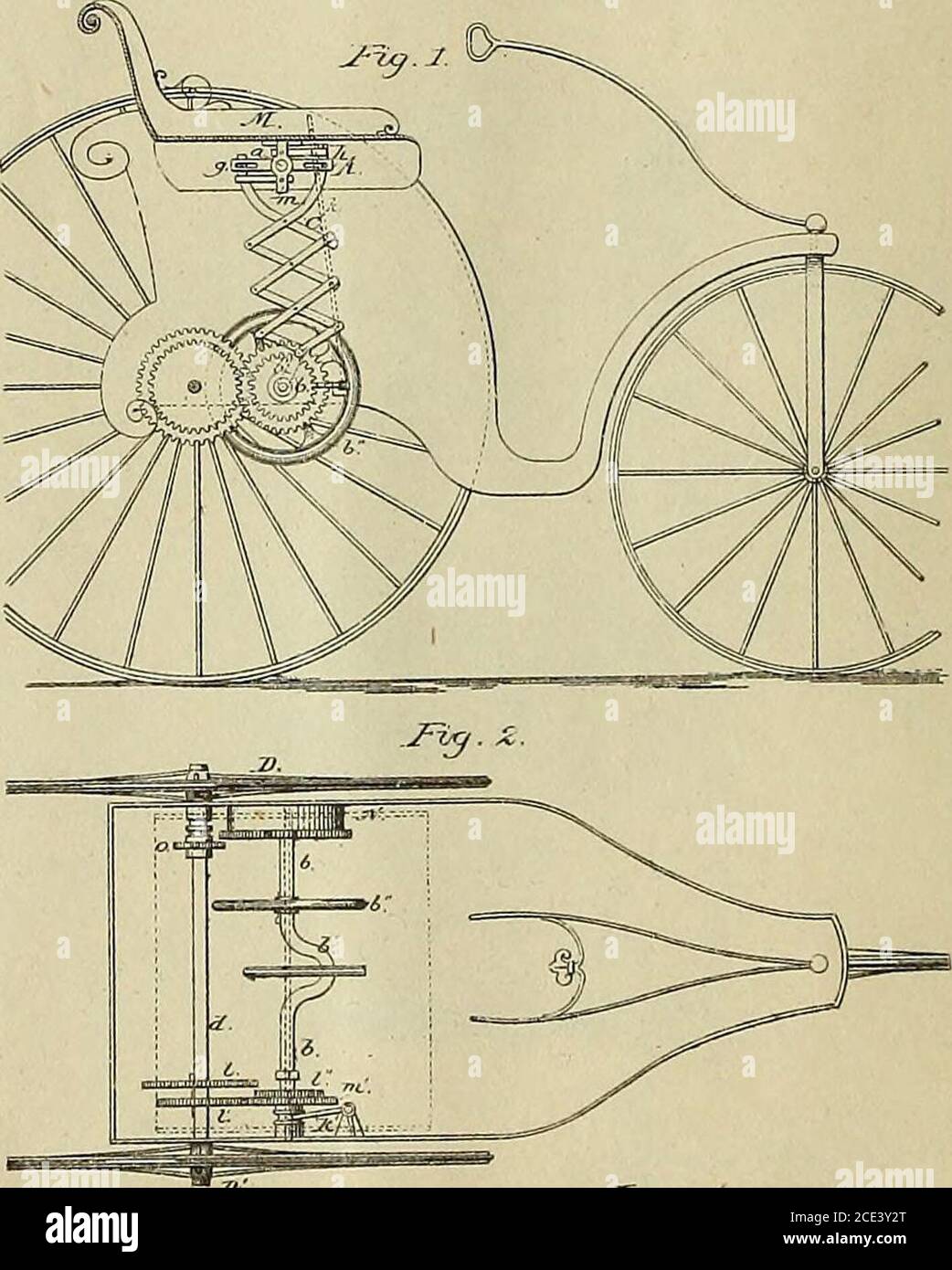 . Digest dei brevetti automobilistici degli Stati Uniti dal 1789 al 1 luglio 1899, compresi tutti i brevetti ufficialmente classificati come motori di trazione per lo stesso periodo. Cronologicamente organizzato ... insieme a liste di brevetti nelle classi di motori portatili, ruote motrici, locomotivi elettrici, e sistemi di batterie per ferrovie elettriche ... . /f^ctroesaA- MOLLE 15 N. 234,064. 3 sheeta - sttset 1.B. RIEDER.Velocipede. Brevettato 2 novembre, t880. Foto Stock