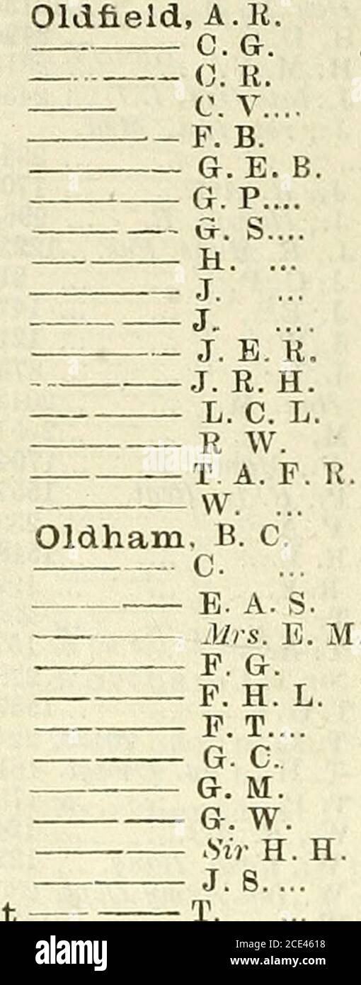 . Elenco dell'esercito . OHare,0.OKeefe. D. S. A.OKeeffe, C...- J. J. -r- J. U.. 1838n.. 1396... 1997...18196... 1717... 1709... 248«... 1360... 86a...20olrf...2026a... 2007... 2347...1330c... 391... 1730... 656 i... 1703... 36 OXELL, S. H OKELLY, B. C. P. J. .. H. K. J.H.W. M. J.W. T.P. OKinealy, P Vecchio. I - J. A ..: OLDEN. G. F G. W. OLDING-, E. A OLDMAU, A R.D.F. ... Oldnall, H, R. Oldridgre, B. H.-J. H.Oldridg-e de la HeyOLeary,... ... –: Em. P. M. t. ... T.E. W.E.. OLIVANT, G. A. G. W. .. K. J. P. .. Foto Stock
