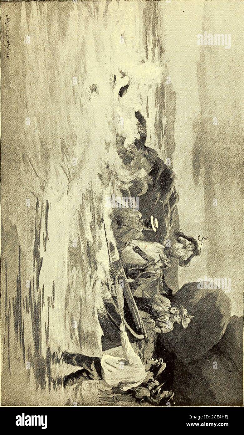 . Il relitto del leone di mare. O partecipò ad un pensiero alla volta. Tom, gridò, sia pronto a lasciare andare thehalliards! Aye, aye ! Gridò Tom, come qualsiasi altro aluneo, con perfetta fiducia nel suo capitano. Quando dite la parola ! Non fino a quando non si sente il suo sciopero, allora, ha detto si. Imgoing di continuare a vela fino a che noi spiaggia lei! Va bene! Tom gridò. Difficilmente, infatti, il leone marino potrebbe sopportare la vela erstraining, come la crescente raffica è venuto ruggito, rispondendo al crash dei demolitori. Veryquasi è andata oltre, nonostante l'abilità SIS in easingher, mentre è andato dentro. Una grande onda la sollevò, si fa gelare cres Foto Stock