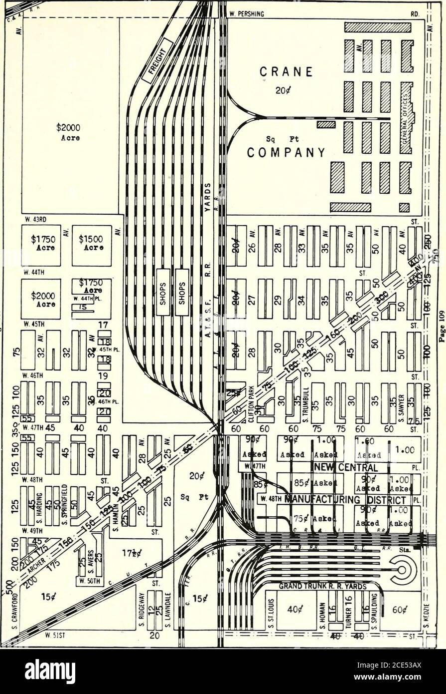 . Il libro blu dei valori della terra di Olcott di Chicago . Pagina 118 OLCOTTS TERRA VALORI LIBRO BLU THOMAS H. WILLIS Surviving Partner H. H. Walker & Co. SITI DI PRODUZIONE IMMOBILIARE DOCK PROPRIETÀ PRESTITI IPOTECARI PRIMA Otis Building Corner Madison e la Salle STS. Telefono CEN. 4086 GEO. C. OLCOTT i 1 &gt;|PPRAISEMENTS ha fatto J^Ctllvl UL.^^^ investitori, proprietari, cor- ?^^^^, valutazioni com^     - panie, o individui ^/ ^ llllrl iflT dove si« desidera un esperto speciale esti-  «  ^^^ « compagni. Franklin 5186 CHICAGO 108 P«gi97 € 2.000 a ore 1750 € * 1500 € 2.000 € a m W 46TH TES CZl [ZH ch Foto Stock