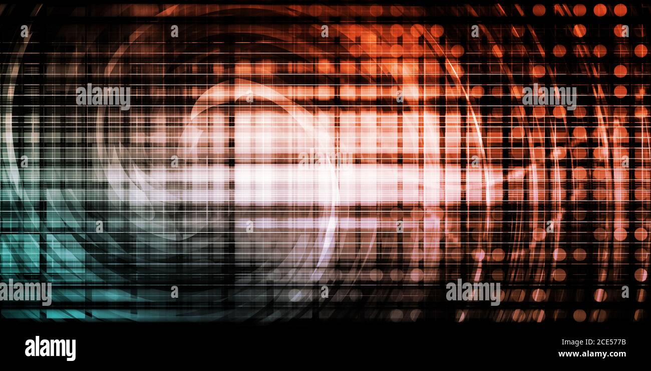 Processo creativo modulo e tabella come concetto Foto Stock