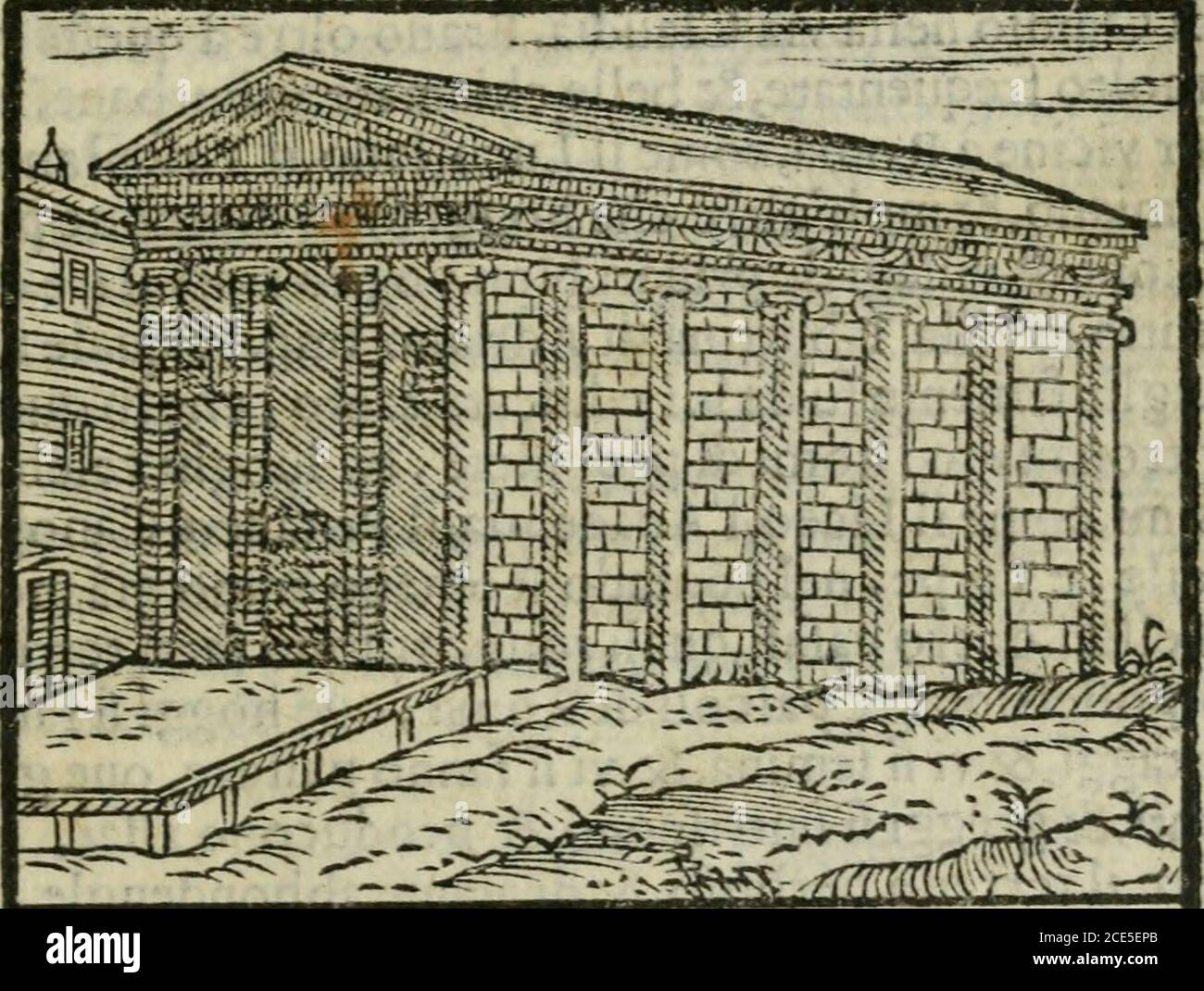 . Le cose maravigliose dell'alma citta di Roma : anfiteatro del mondo . che potefTe-ro.nuocere.come fuor del.i porta collina il ré-pio di Venere Hricina , &: la OAT,ja di Venere Verticor-dia, perche la conuertiua .cioè fuolf^f uà gli huominella à la voline,&. Fu oltre a:»quefto fuor della porta virtuale il tempio di Nvpia j,Ricerche ella con taiito lamentcuole li ntrGuafie prc- fentc D i H o M A, 32^ fatto agli ìamenti,& à mortali). Fu ancora nella via Labicana il tempio della ouietc,& Similmente nella via-»Latina&gt;il tempio della fortuna muliebre, & fuori dellapo Foto Stock