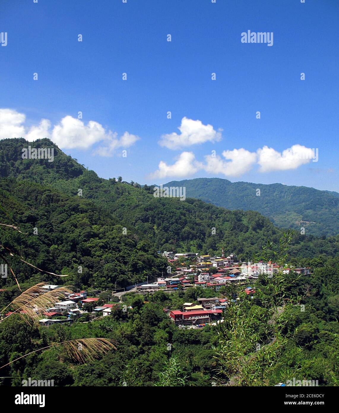 Il Villaggio Aborigeno di Tefuye nella regione Alishan del sud di Taiwan Foto Stock