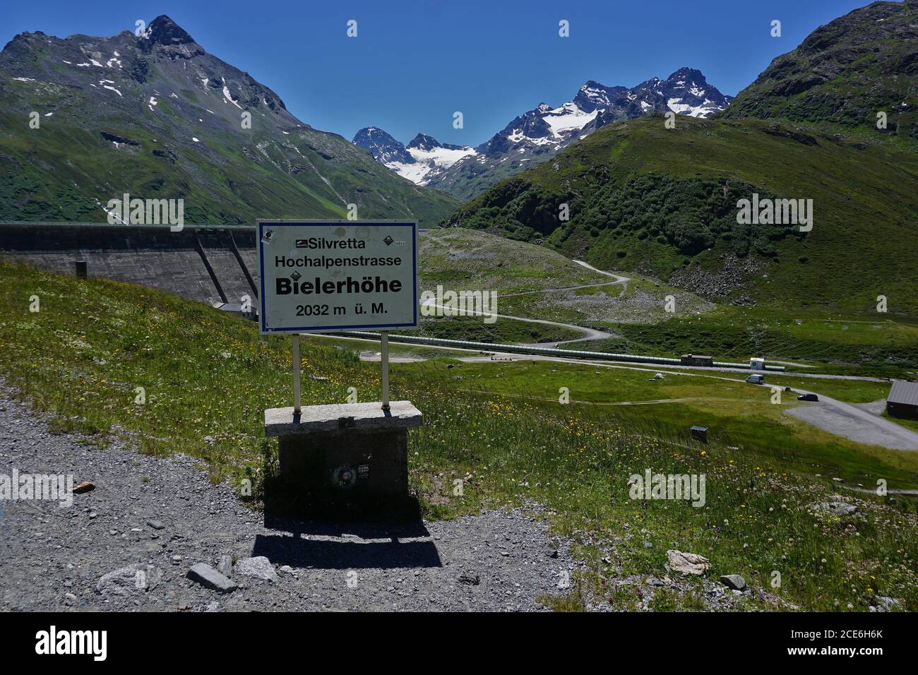 Passo Alpino Silvretta, Austria Foto Stock