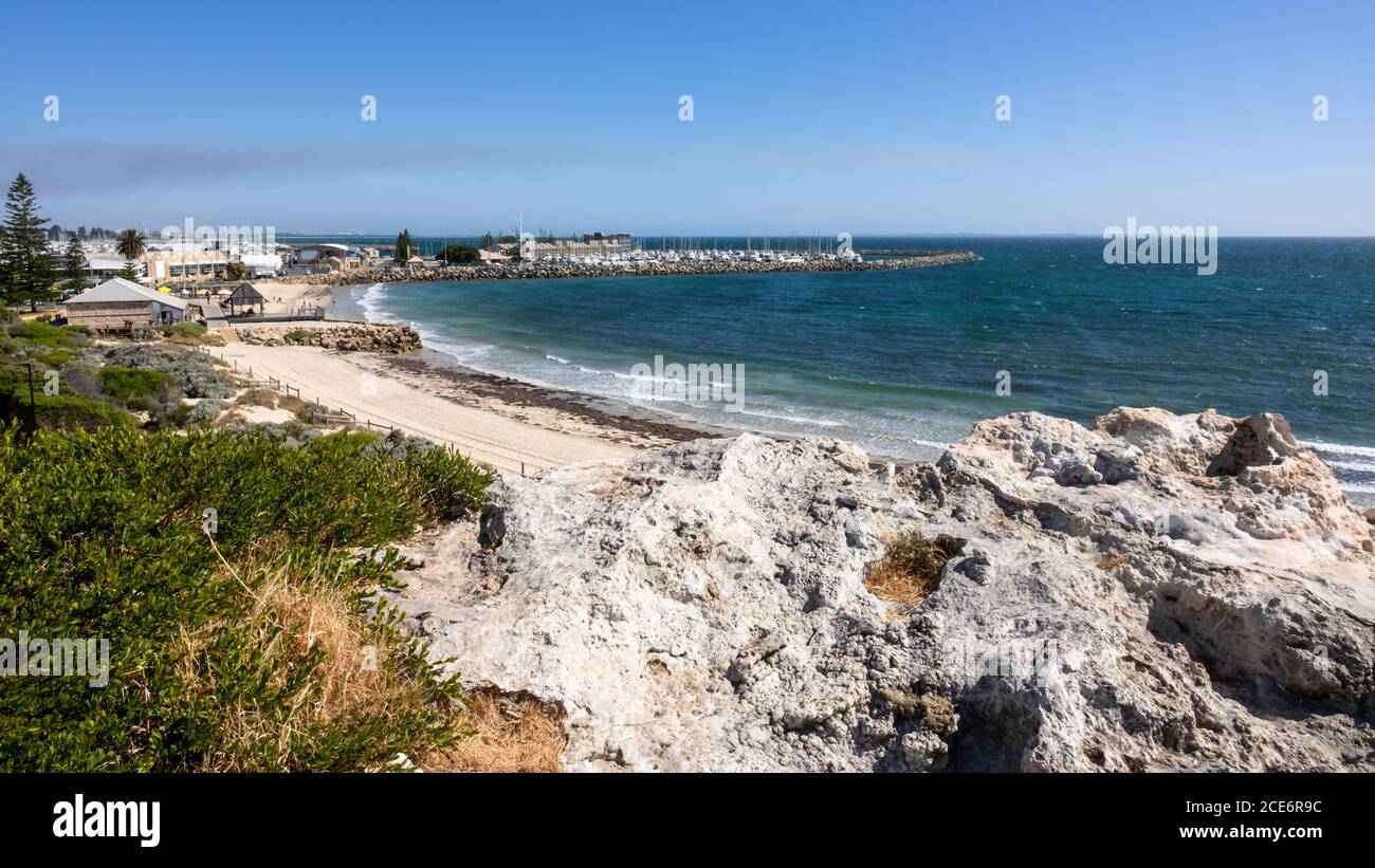 La spiaggia di Fremantle Perth Western Australia Foto Stock