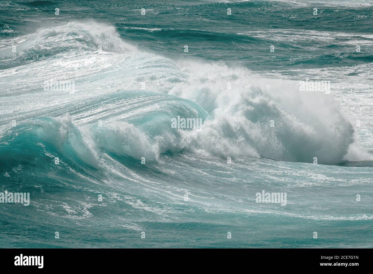 sfondo ruvido della superficie dell'oceano Foto Stock
