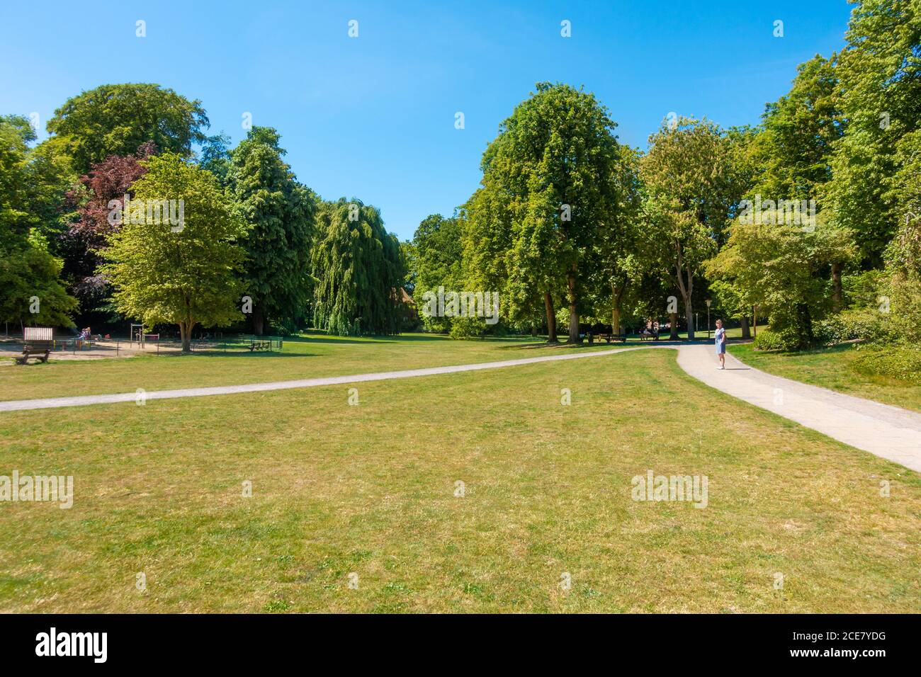 Hessepark a Blankenese, Amburgo, Germania, estate 2020 Foto Stock