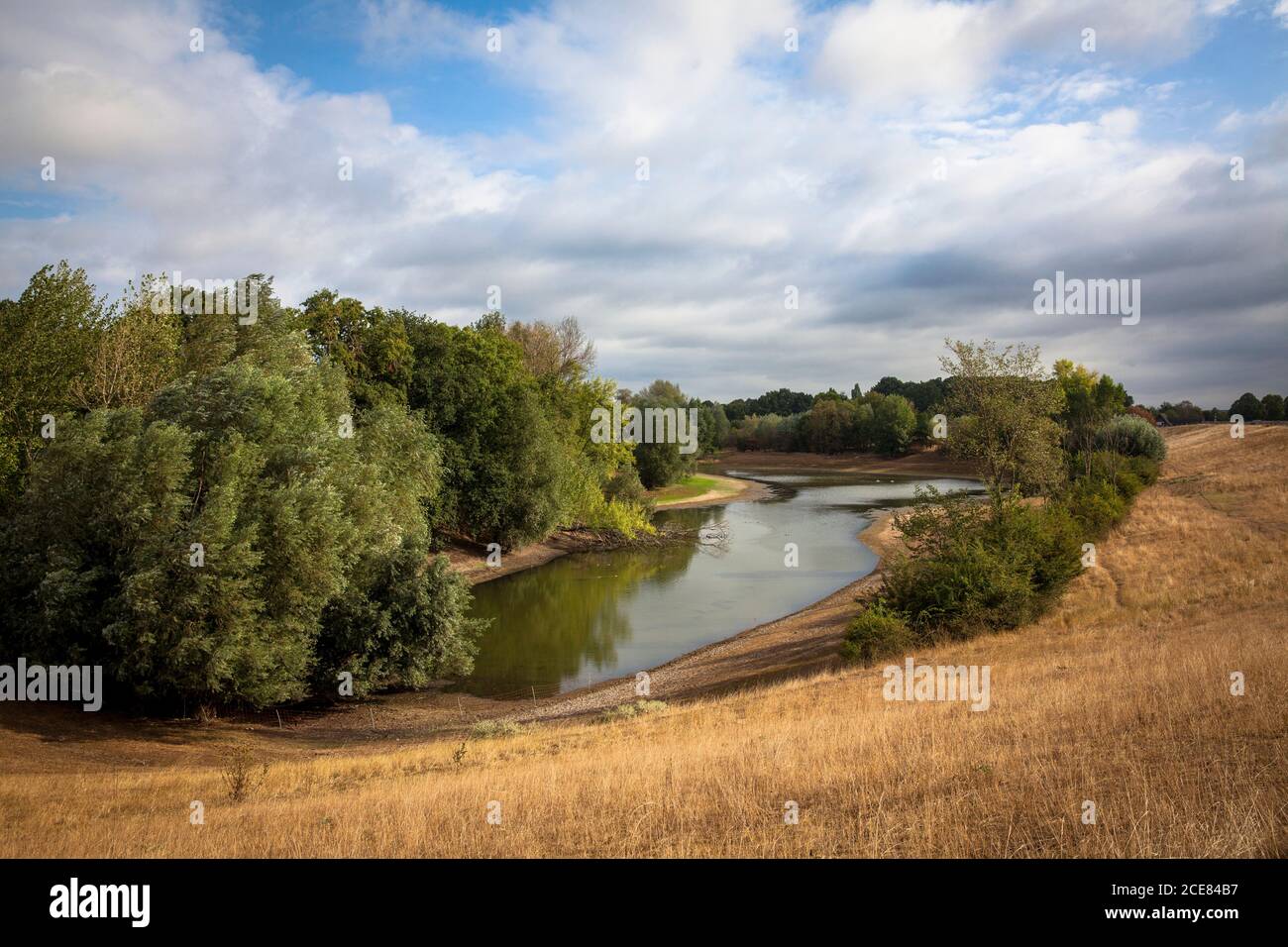 Il kolk Droste Woy nella riserva naturale Droste Woy e Westerheide nei prati del fiume Reno tra i distretti Wesel Flueren e Bislich, Nord Foto Stock