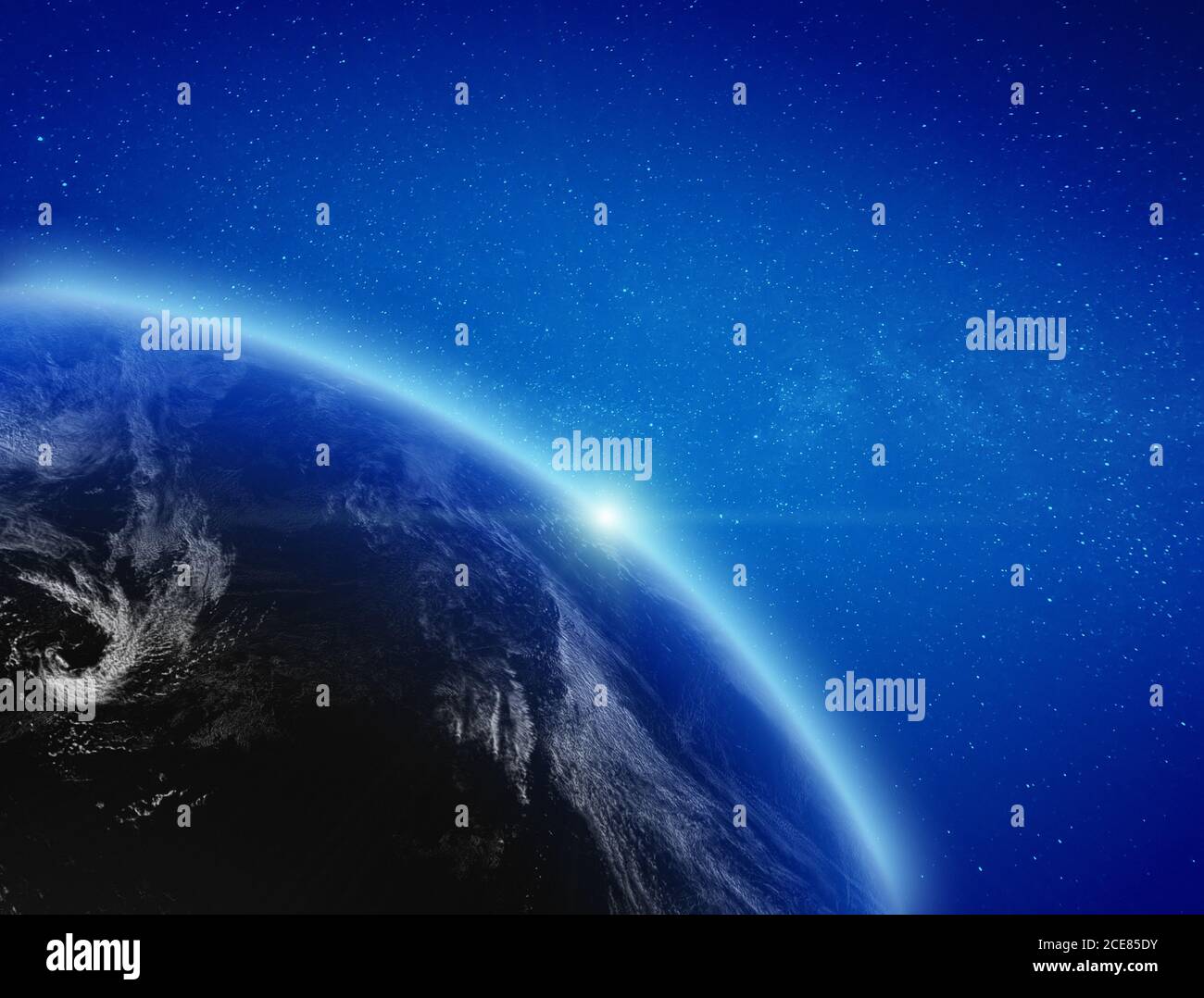 Il pianeta terra atmosfera Foto Stock