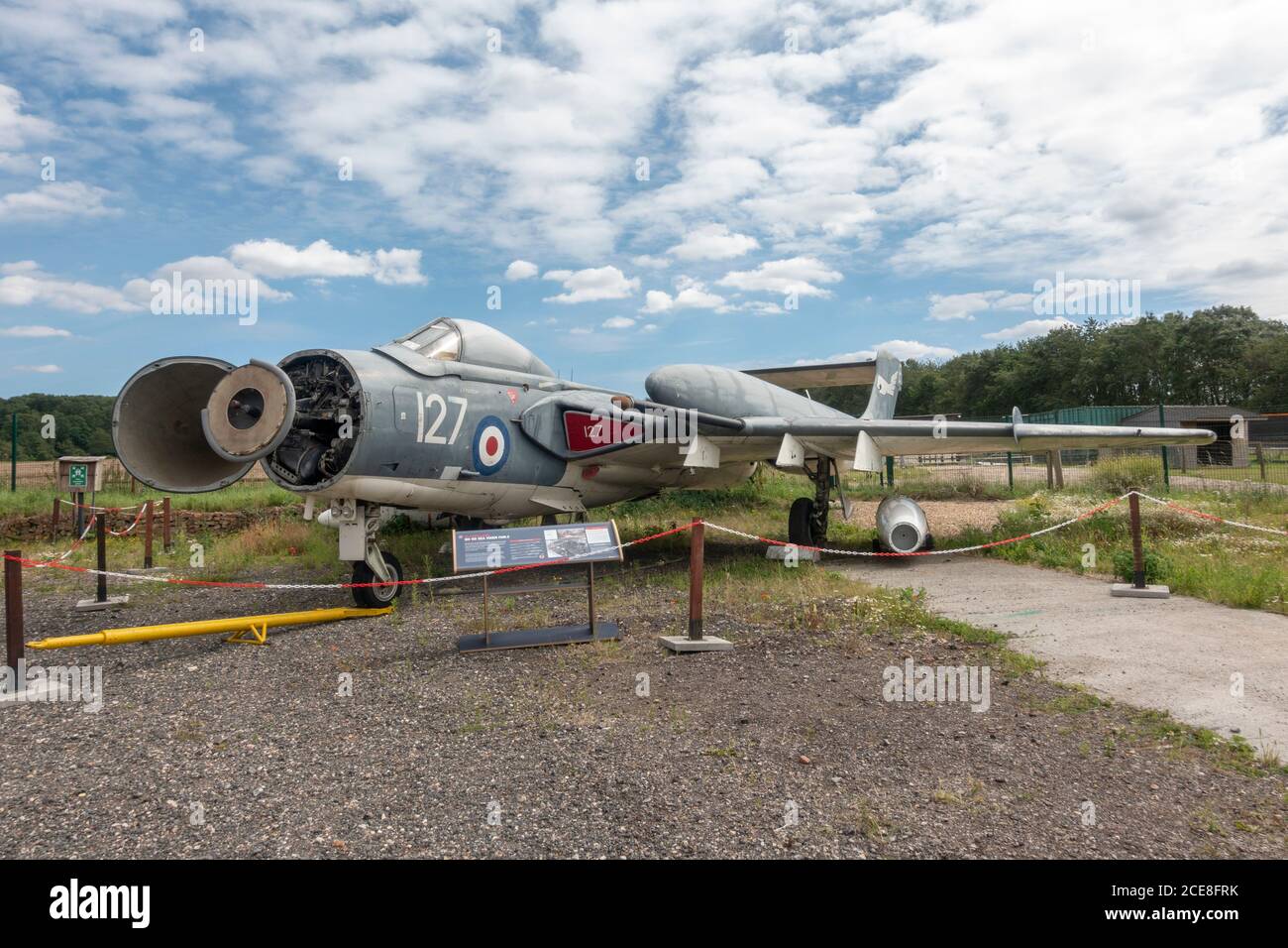 A De Havilland DH110 Sea Vixen FAW.2, in mostra al De Havilland Museum, London Colney, UK. Foto Stock