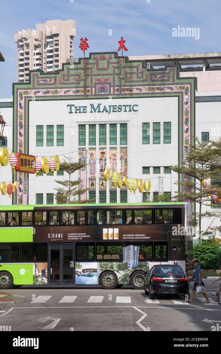 Singapore: Il Majestic, ex teatro a Chinatown Foto Stock