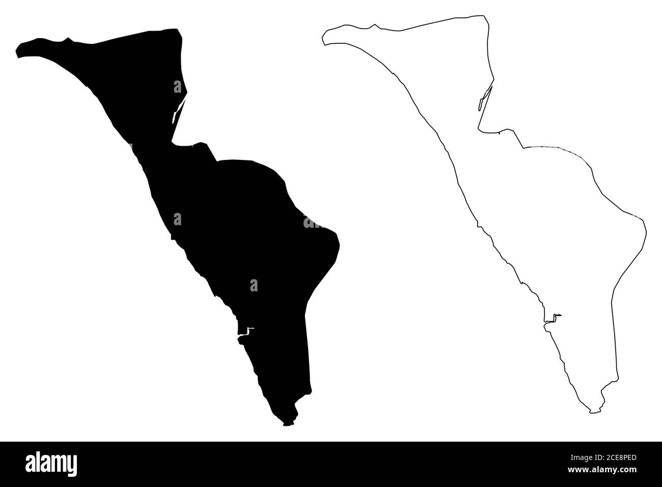 Città di Libreville (Repubblica del Gabon, Gabon, Provincia dell'estuaire) mappa illustrazione vettoriale, abbozzamento della città di Libreville mappa Illustrazione Vettoriale