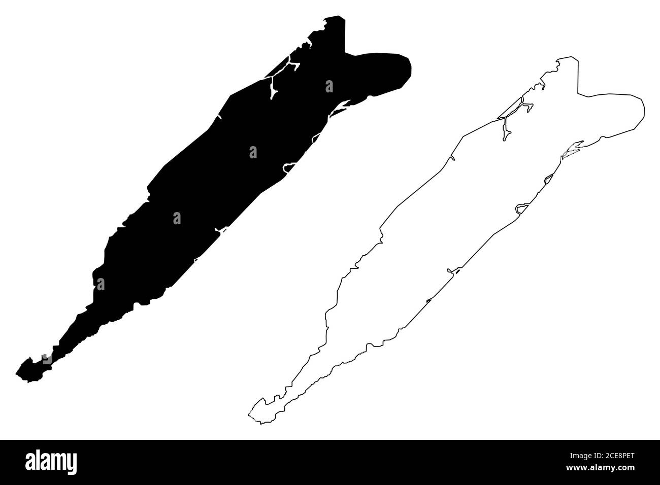 Città di Conakry (Repubblica di Guinea, Guinea-Conakry) mappa vettoriale illustrazione, abbozzare schizzo Città di Conakry mappa Illustrazione Vettoriale