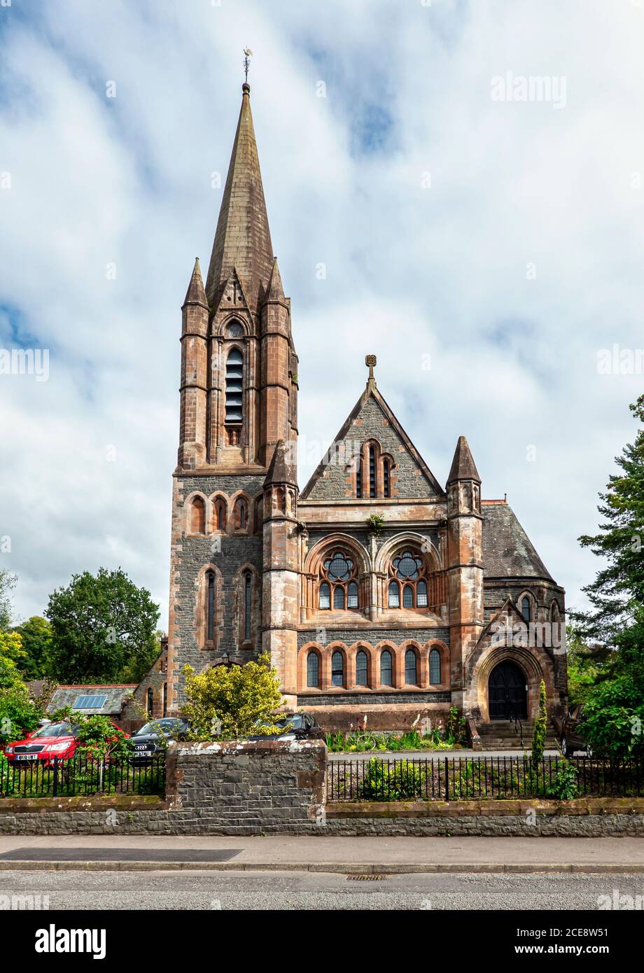 St. Mary's Church Apartments in Academy Road Moffat Dumfries & Galloway Scotland UK Foto Stock