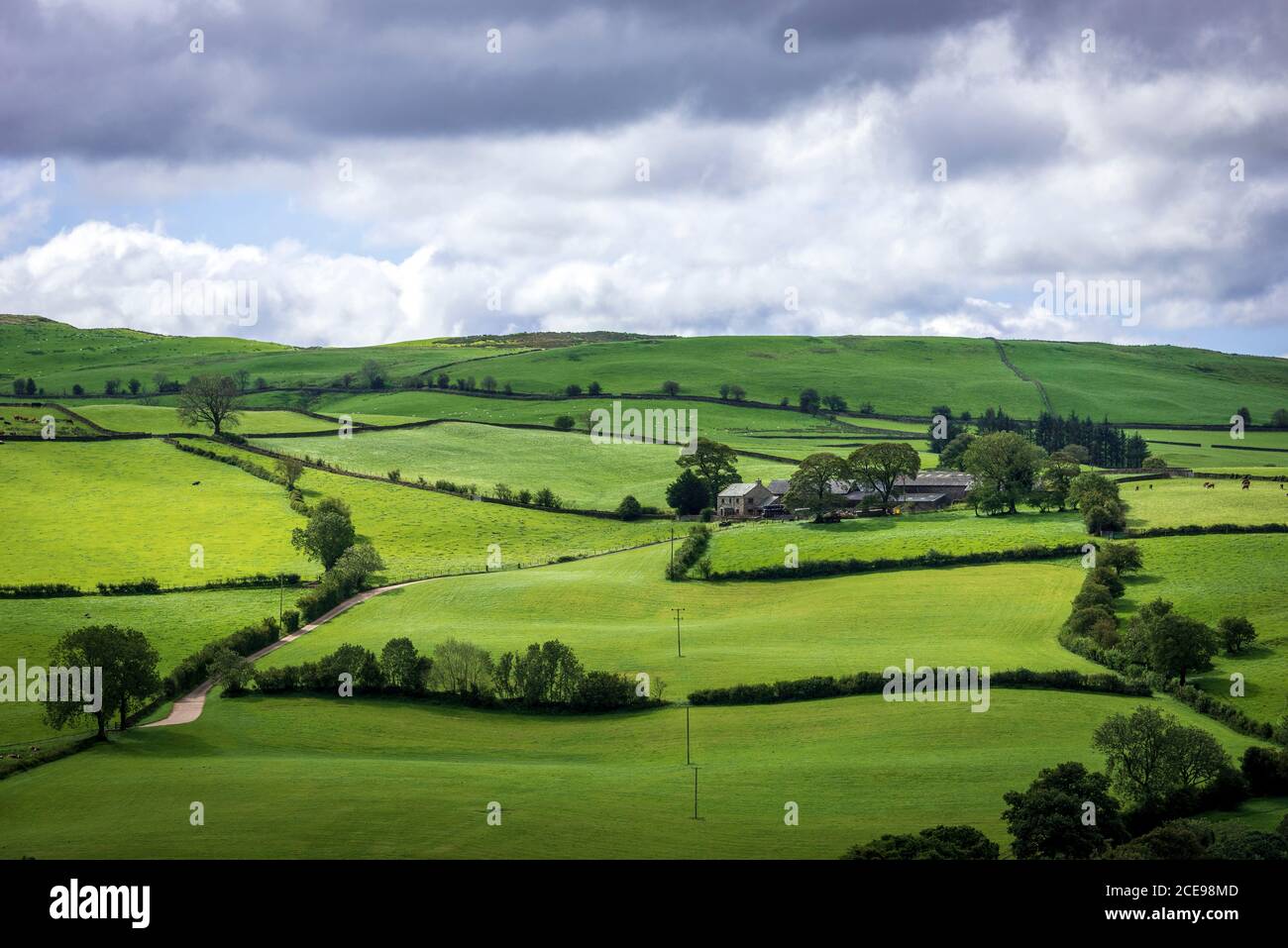 Le campane sopra Lowgill nella valle di Lune Cumbria. Foto Stock
