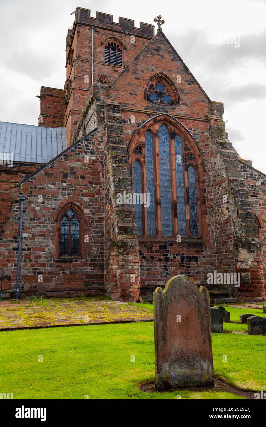 Carlisle cattedrale UK vista dal retro della chiesa Foto Stock