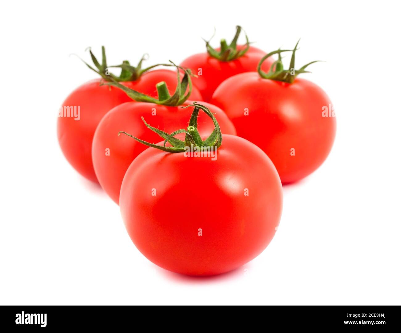 Rosso di pomodori maturi Foto Stock