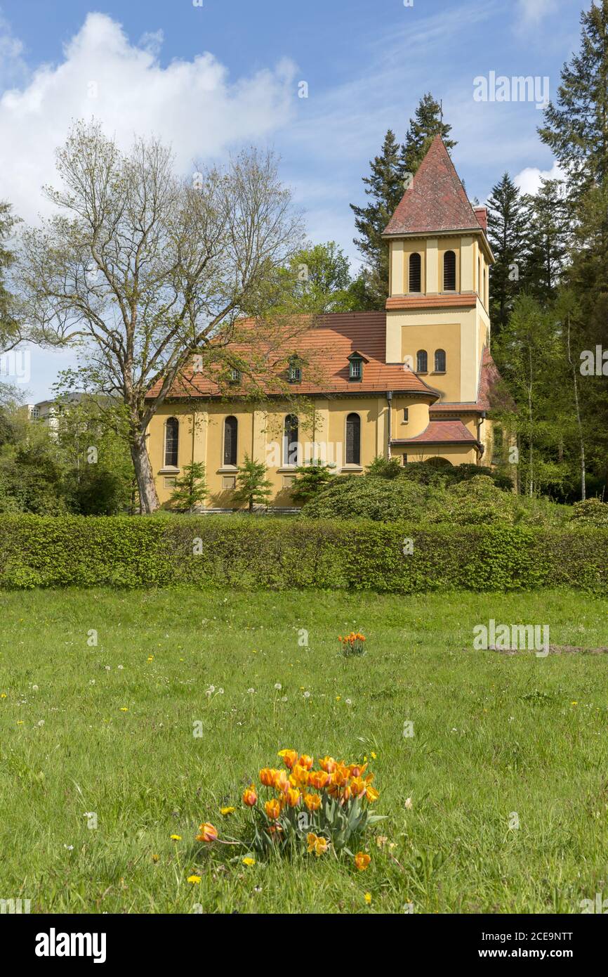 Chiesa cattolica di Santa Elisabetta a Bad Elster, Sassonia, Vogtland, Germania Europa Foto Stock