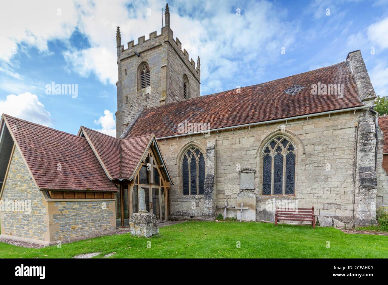 Chiesa della Natività Beata Vergine Maria a Studley, Warwickshire, Inghilterra. Foto Stock