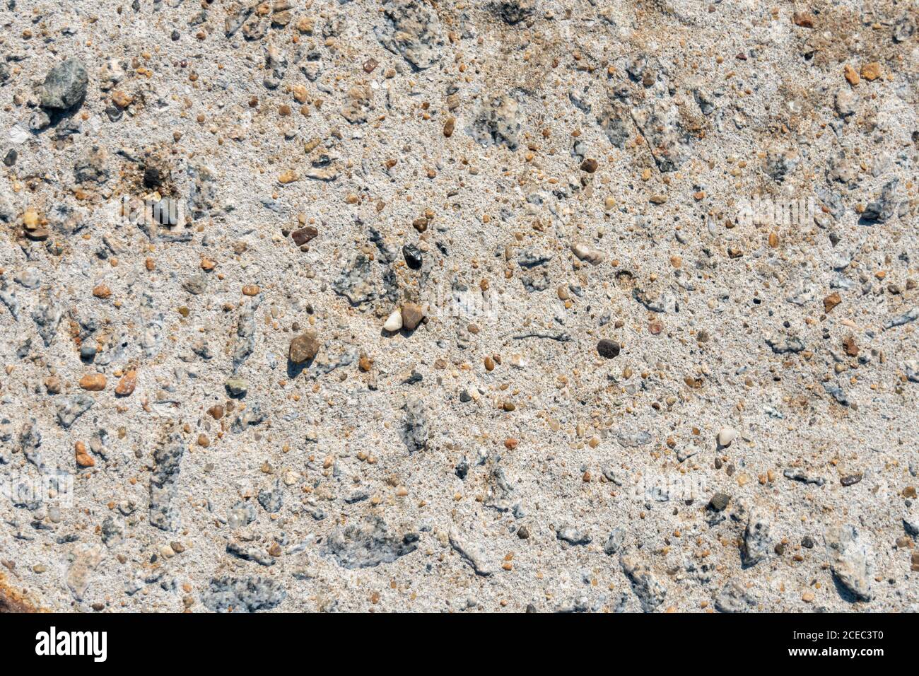 naturale texture sfondo fiume sabbia e pietre Foto Stock