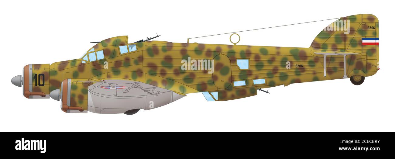 Savoia-Marchetti SM.79K Sparviero dell'VIII Gruppo Bomb Royal Jugoslava Air Force, 1941 Foto Stock