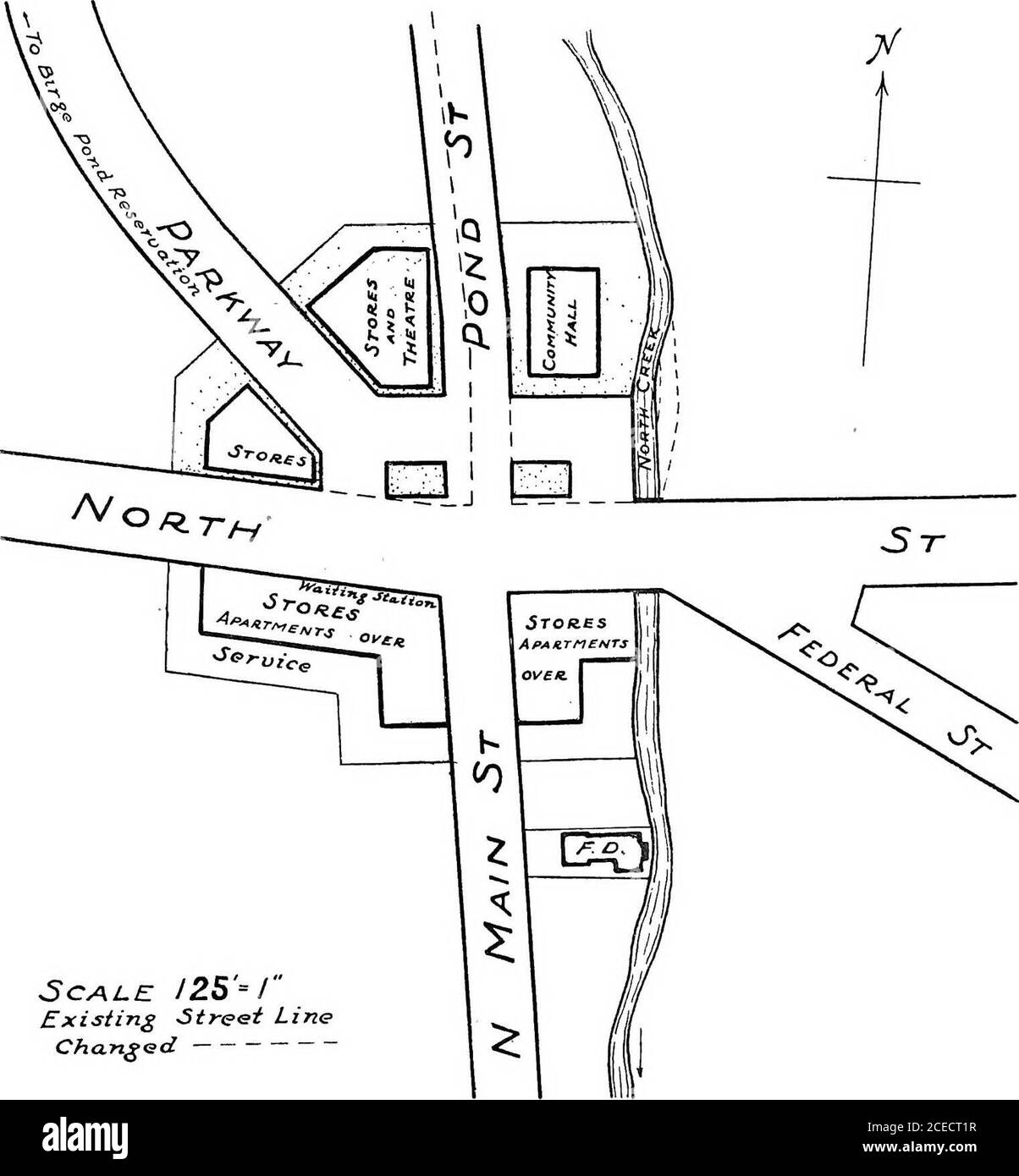 . Le proposte di indagine locale e urbanistica per Bristol, Conn.. Centro di oggi, le comunità hanno avuto i loro comuni luoghi di meetingdove ci sono state riunite quelle attività che hanno riguardato il benessere generale. Non è quindi più un'opportunità per l'espressione dello spirito che spinge una città a ideali più elevati di quella che è stata arredata nella creazione di un luogo di incontro centrale e la costruzione di un tale spazio di edifici itspubici e dei suoi monumenti e memoriali. L'opportunità, con poche eccezioni, lo spirito degli ultimi cinquant'anni in tutto il paese è stato suchas per prevenire qualsiasi vero Foto Stock
