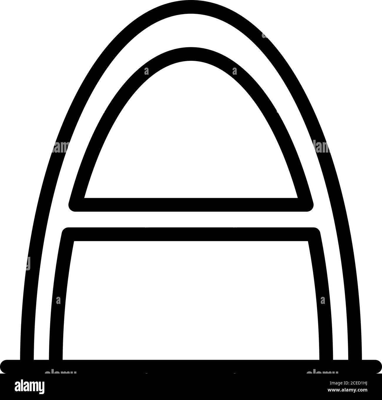 Icona per escursionisti disabili, stile profilo Illustrazione Vettoriale Icona per escursionisti disabili, stile profilo Illustrazione Vettoriale
