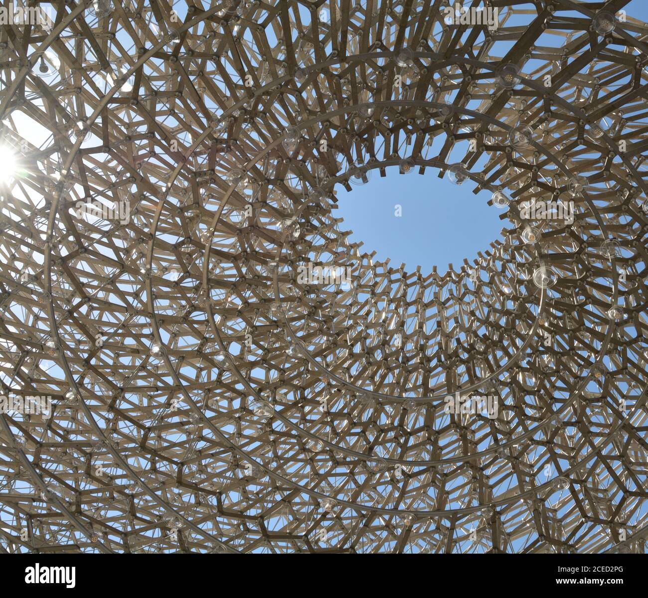 ape hive struttura in acciaio al kew giardini Foto Stock