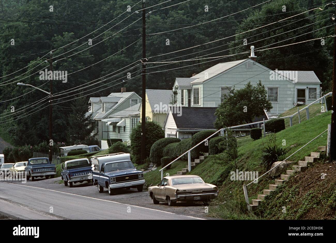 BLUEFIELD, WEST VIRGINIA, STATI UNITI, ANNI '70 Foto Stock