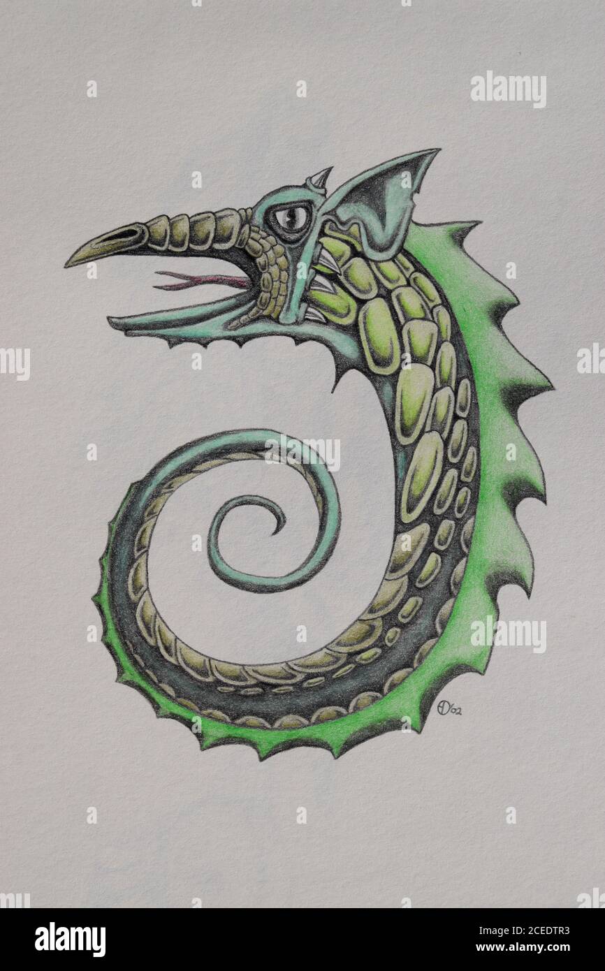 Dragonetta verde Foto Stock