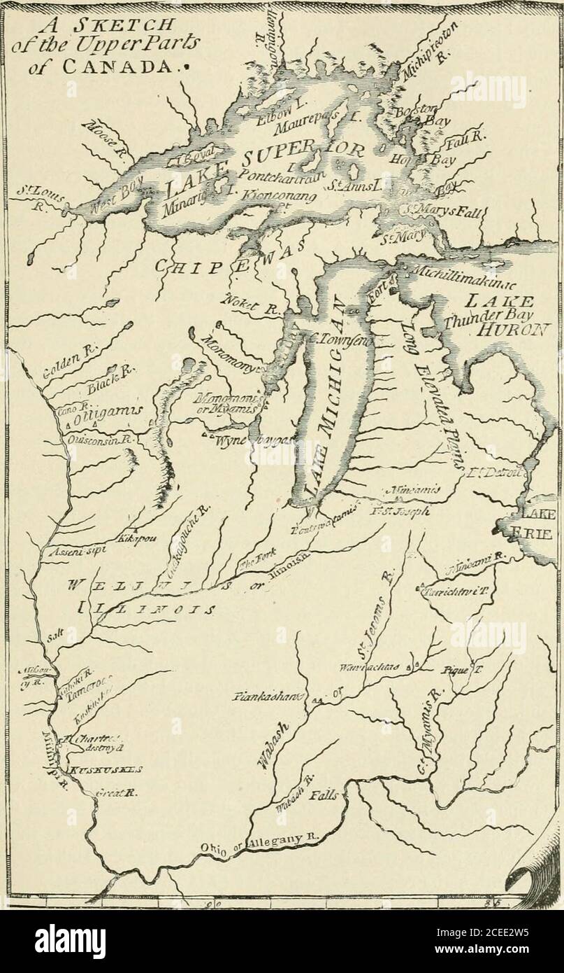 . Il movimento di Westward; le colonie e la Repubblica ad ovest degli Alleghanies, 1763-1798; con illustrazioni cartografiche complete da fonti contemporanee. Vocate delle nuove misure, che non erano dissimili nel loro scopo il progetto di colonie barriera, a cui si era impegnato al tempo del congresso di Albany 1754. L'aspettativa inizialmente era quella di acquistare il territorio necessario dai coloni francesi, e Franklin ha segnato fuori per LordShelburne i limiti che sono stati proposti sulla piccola scala delle mappe che rende una parte di Evans e PownaU foglio più grande. Thisplan di compensazione è stato presto aband Foto Stock