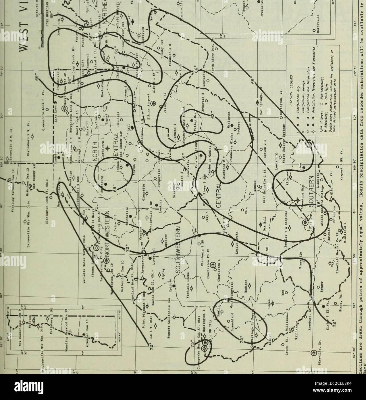 . Dati climatologici, West Virginia. r^l i?l ^ / 1 ^ &gt; 1 1^ , /-|o. s &lt; /i |--/-v  XI-. OE 2X tr UJ / .o ? così o , 5 g 5 o; ^-r. 3 . -f-^^^,^ 1 INDICE STAZIONI UeST VjAClhlA -i 1 -r--T-rr 1 r AGOSTO 1*57 A County 1 . -i g Obser-vationTime Observer fare riferimento a StationTables 6 1 drenaggio | Latitude • Obser-vationg Time Observer BalerTo i2 1 Stazione ! •i T3 &gt;« d d1 1 i Tablas ABE»OeEN SLBRI6MT O09&gt; JPSHUR PRESTON 39 0* AO IB 79 3 8 10721219 *P L. ESLE BOND 7A MONONGAHELA PWFL CO 3 7 MAN3 MANINQTON 1 N2 J 5 MANNINCTON I WS MARLINTON 600 LUTOAI* 621 MARION T 626 MARION T 39 33 39 32 80 21 Foto Stock