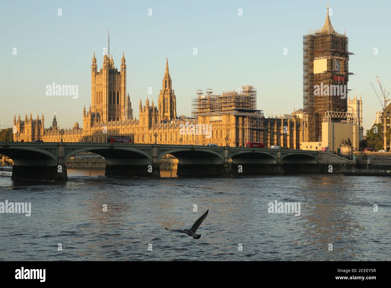 Londra, Regno Unito. 1 settembre 2020. Foto scattata il 1 settembre 2020 mostra una visione generale delle Camere del Parlamento quando la Camera dei Comuni ritorna dalla pausa estiva, a Londra, Gran Bretagna. Credit: Tim Ireland/Xinhua/Alamy Live News Foto Stock