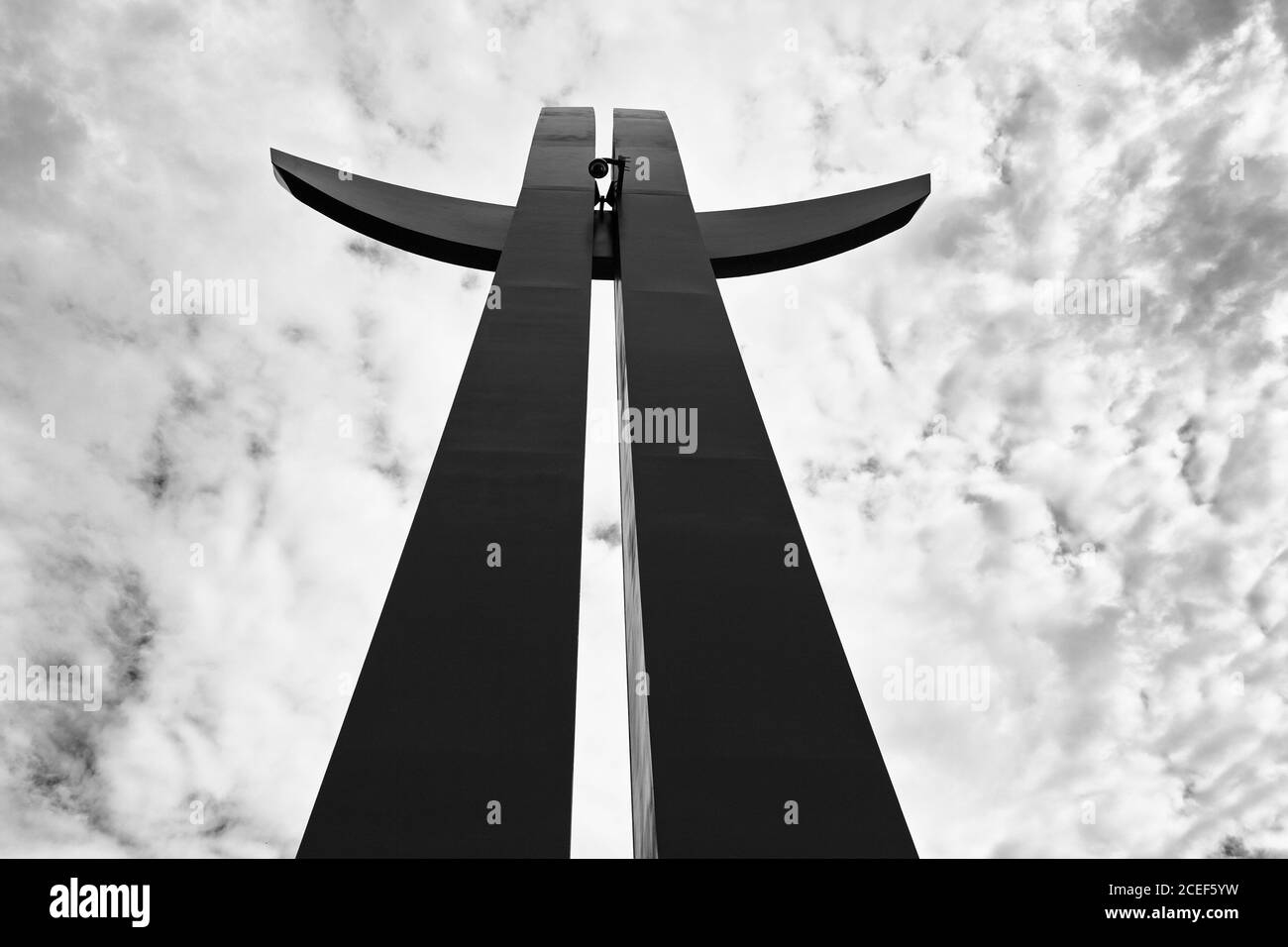 Croce sulla montagna Gradowa a Danzica, Polonia. Foto Stock