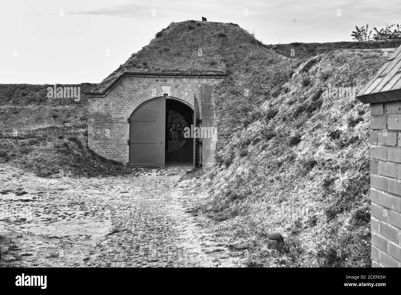Vecchio forte Grodzisko. Danzica, Polonia. Foto Stock