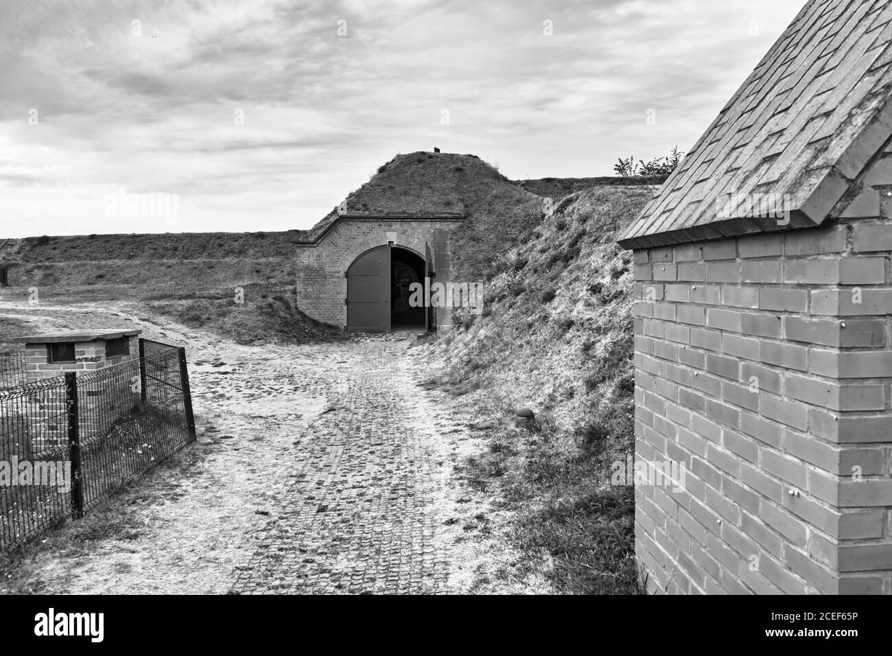 Vecchio forte Grodzisko. Danzica, Polonia. Foto Stock